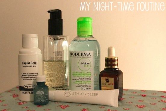 my night time beauty routine skin care