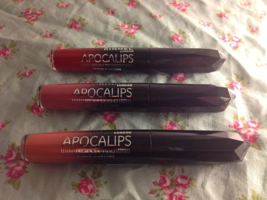 rimmel apocolips lipstick lip gloss balm lacquer swatch review