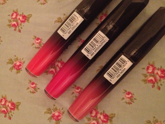 Rimmel Apocalips Lip Colour Lacquer LIpstick Gloss Nova Apocalyptic Stellar Swatches Review