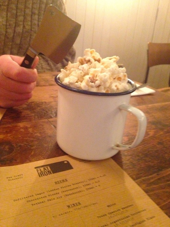 Flat Iron Beef Dripping Popcorn london soho steak restaurant review
