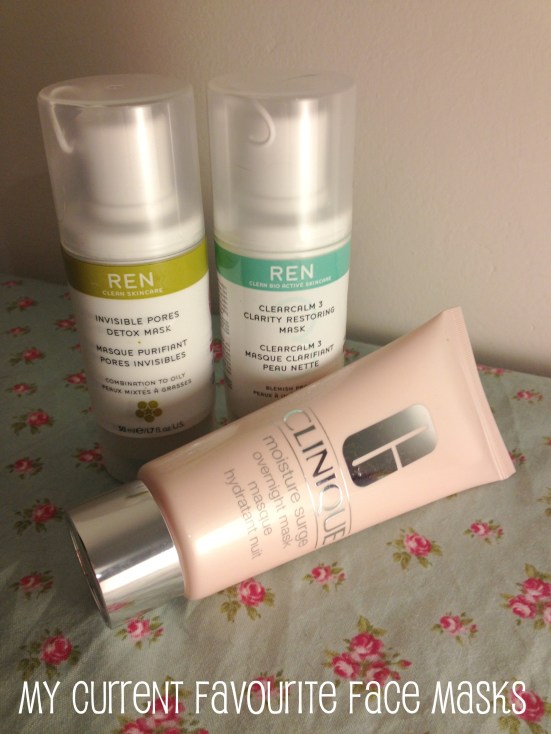 My Current Favourite Face Masks