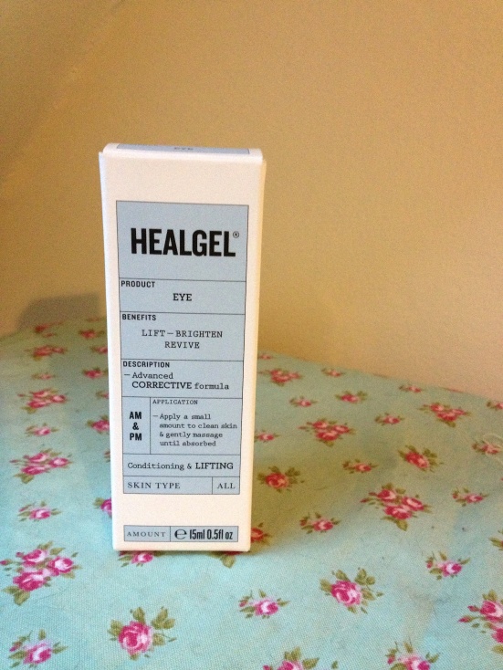 Healgel eye skincare box packaging new design