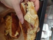 the american grilled cheese kitchen restaurant san francisco mac & cheese bacon sandwich