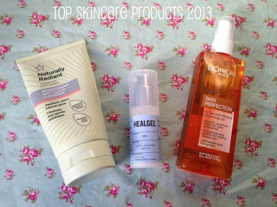 Top Favourite Skincare Products 2013 tagged superdrug naturally radiant brightening hot cloth cleanser healgel eye loreal skin perfection miracle cleansing oil